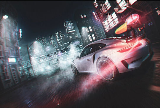 Poster Nfs 2022 Driften in der Stadt Porsche 61x90cm Poster632