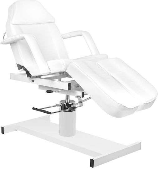 Elegant Furniture Καρέκλα Αισθητικής Λευκή με Υδραυλική Ανύψωση