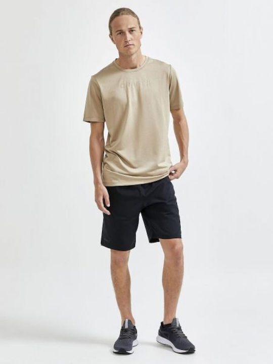 Craft Men's Athletic T-shirt Short Sleeve Beige