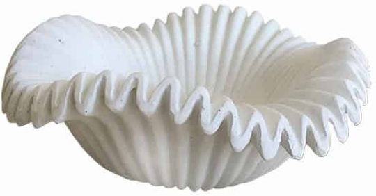 Art et Lumiere Platou Decorativ Ceramică Albă 1buc 27.5x27.5x9buc