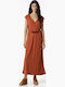 Summer Midi Dress in Cerulean Blue
