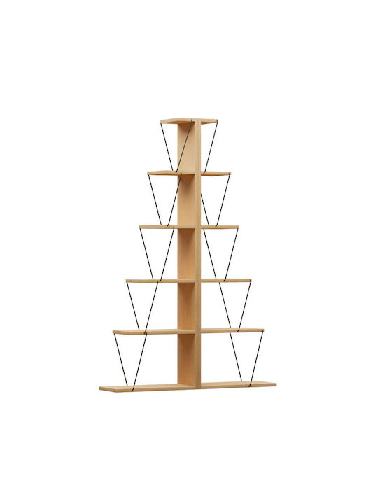 Βιβλιοθήκη Mini Tars Μαύρο 130x22x146εκ.
