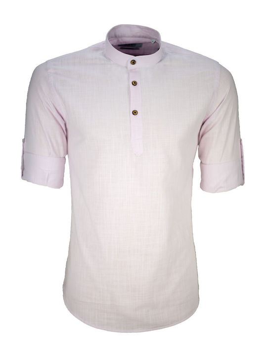 Kedi Herren Shirt Rosa