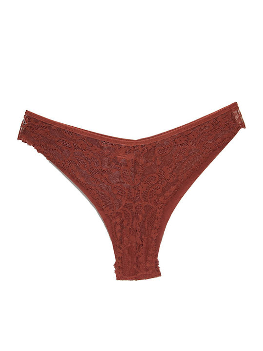 Femeie Brazilia cu Dantelă Brown