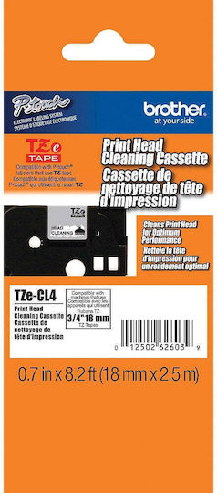 Brother P-touch Bandă de Etichetare 2.5m x 18mm 1buc