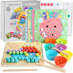 Montessori Educational Puzzle Mosaik Perlen Holzkugeln Za4438