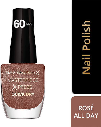 Max Factor Masterpiece Xpress Glossy Βερνίκι Νυχιών Quick Dry 755 Rosé All Day 8ml