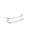 Aria Trade Double Wall-Mounted Bathroom Freestanding Coat Rack Inox Silver