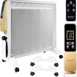 MalTec Θερμοπομπός Δαπέδου 2500W Mica με Ηλεκτρονικό Θερμοστάτη 62.5x61.5cm Λευκό