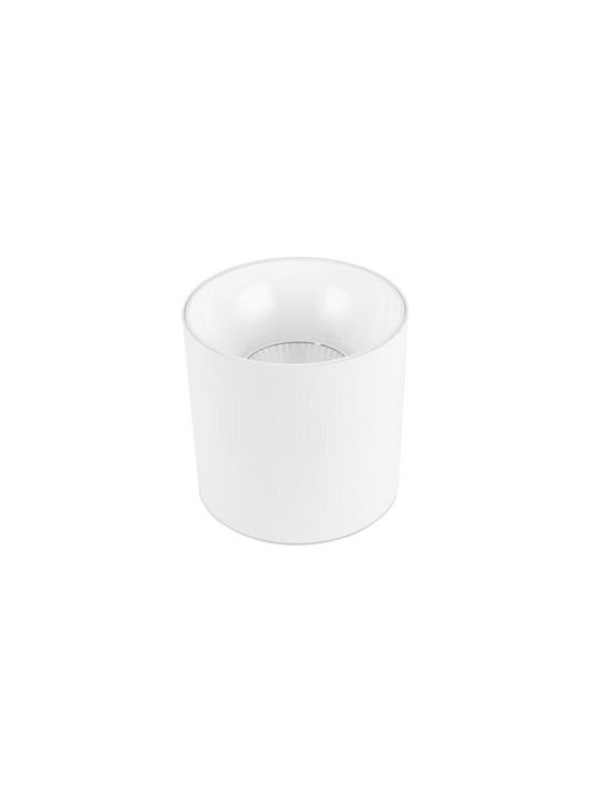 Eurolamp Outdoor Ceiling Flush Mount with Integrated LED in White Color 145-65801