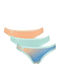24/7 Weekend H Βαμβακερά Femei Brazilia 3Pack cu Dantelă Somone/veraman/ombre