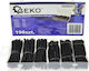 Geko Heat-Shrink Tubing Black 196pcs G02925