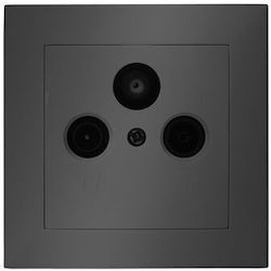 Adeleq TV and Satellite Antenna Socket in Gray color 15-0161