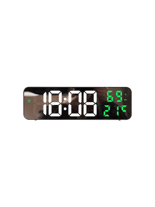 Clock Επιτραπέζιο Ψηφιακό Ρολόι Πράσινο 600634