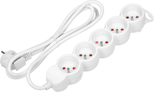 Virone Power Strip with Surge Protection 5 Positions with Cable 1.5m