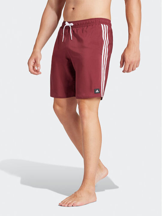 Adidas Herren Badebekleidung Shorts Burgundisch