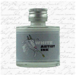 De Atramentis Replacement Ink for Pen in White color 50ml