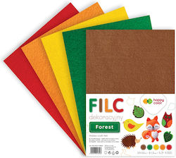 Happy Color Τσόχα 5 Φύλλων HC-HA-7120-2030-FOREST-16943 20x30εκ.