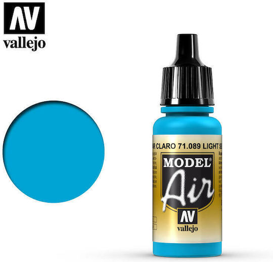 Acrylicos Vallejo Culoare Modelism Light Sea Blue # 71089 17ml