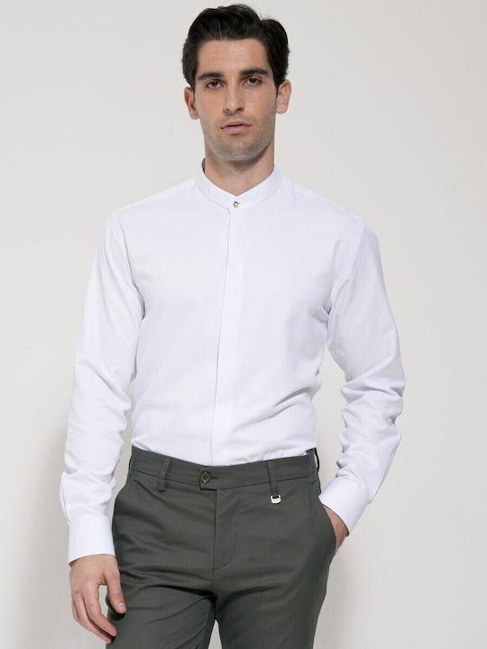 Long-sleeved Cotton Shirt White