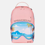 Sprayground Shark School Bag Backpack in Pink color L29.21 x W15.24 x H45.7cm