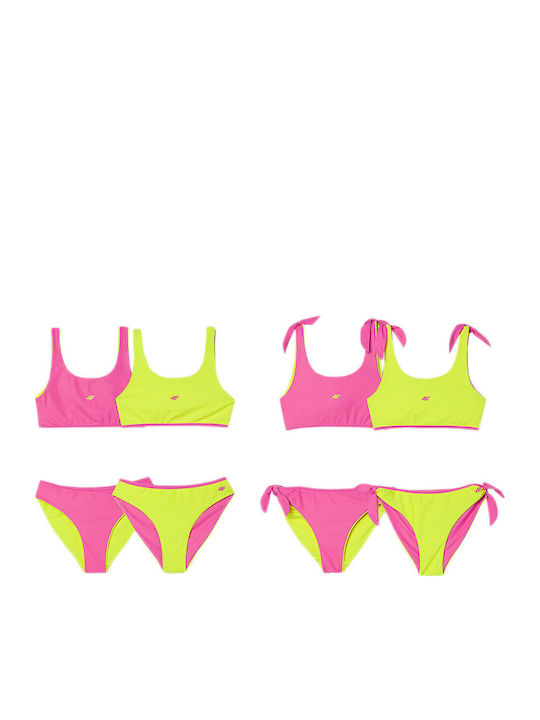 4F Costum de baie pentru copii Bikini Fuchsia