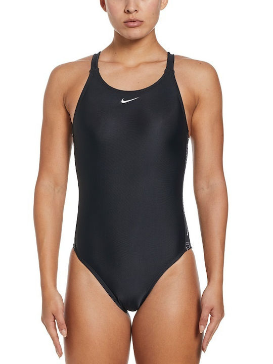 Nike Costum de baie sport întreg Negru