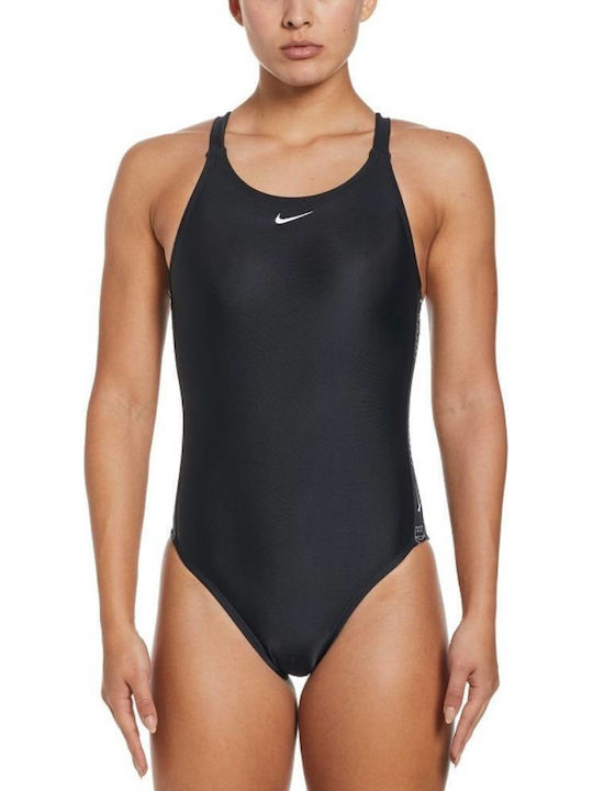 Nike Αθλητικό Ολόσωμο Μαγιό Μαύρο