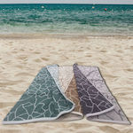 Borea Beach Towel Cotton Gray 160x86cm.