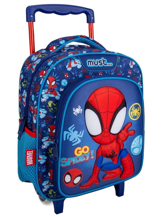 Must Spidey And His Amazing Friends Schulranzen Trolley Kindergarten in Blau Farbe 8Liter