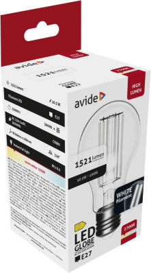 Avide Λάμπα LED 10.5W 108mm για Ντουί E27 και Σχήμα A60 Θερμό Λευκό 521lm
