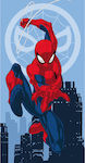 Borea Παιδική Πετσέτα Θαλάσσης Μπλε Spiderman 140x70εκ.