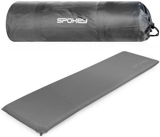 Spokey Fatty Αυτοφούσκωτο Μονό Υπόστρωμα Camping 180x50cm Πάχους 5cm Γκρι