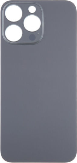 Κапак за замяна на батерията Заден Черен за iPhone 15 Pro.