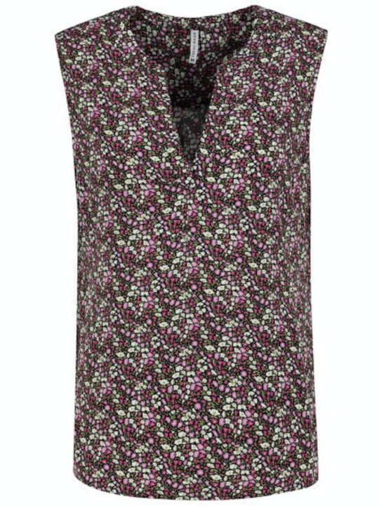 Sublevel Women's Blouse Floral Black