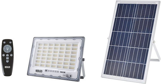 Redled Wasserdicht Solar LED Flutlicht 340W Warm zu kühlem Weiß mit Fernbedienung IP66