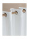 Palamaiki Curtain with Grommet White 140x260cm