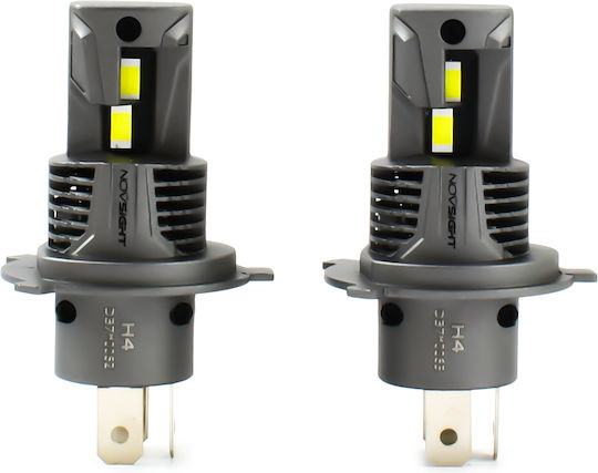 NovSight Lamps Car H4 LED 6500K Cold White 12-24V 70W 2pcs