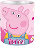 Metallic Pencil Holder Peppa 11x10cm