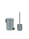 Kleine Wolke Eclipse Metallic Toilet Brush and Basket Set 3lt Gray