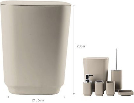 ForHome Plastic Perie de toaletă Bej