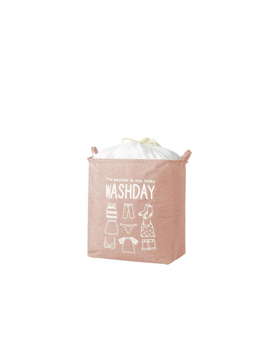 Aria Trade Laundry Basket Folding 44x33x53cm Pink