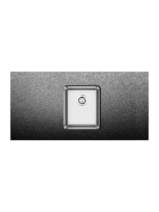 Apell Undermount Sink Inox Satin W38xD44cm Silver