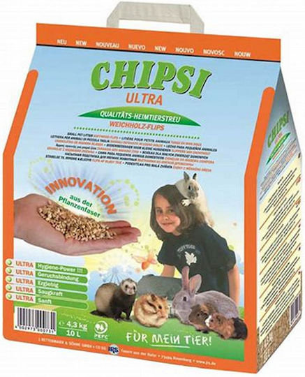 Chipsi Substrat für Nagetierkäfig 10Es 4.3kg