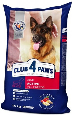 Club 4 Paws 14kg Trockenfutter für erwachsene Hunde mit Fleisch