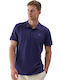 Tricou Polo Cu Mânecă Scurtă Albastru Marin