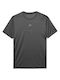 4F Herren Sportliches Kurzarmshirt Schwarz