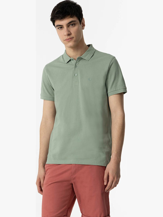 Tiffosi Поло Блуза с къс ръкав Light Green