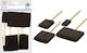 Flat Sponge Brushes 4 Pcs Titanum