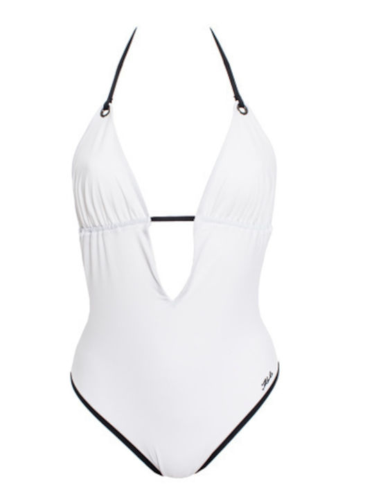 Karl Lagerfeld One-Piece Swimsuit White